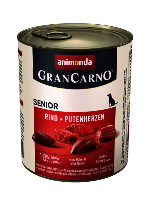 Hrana umeda pentru caini Grancarno Vita + Inima Curcan 800 gr