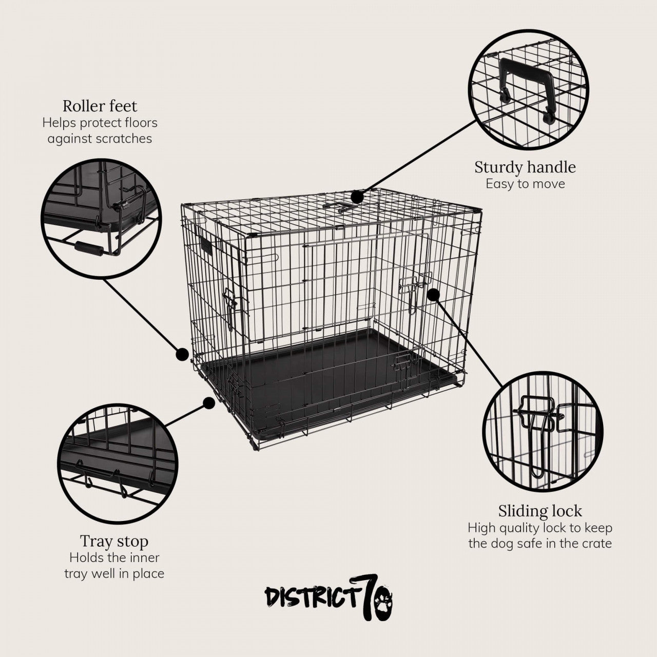 Cusca pliabila District 70 Crate - S