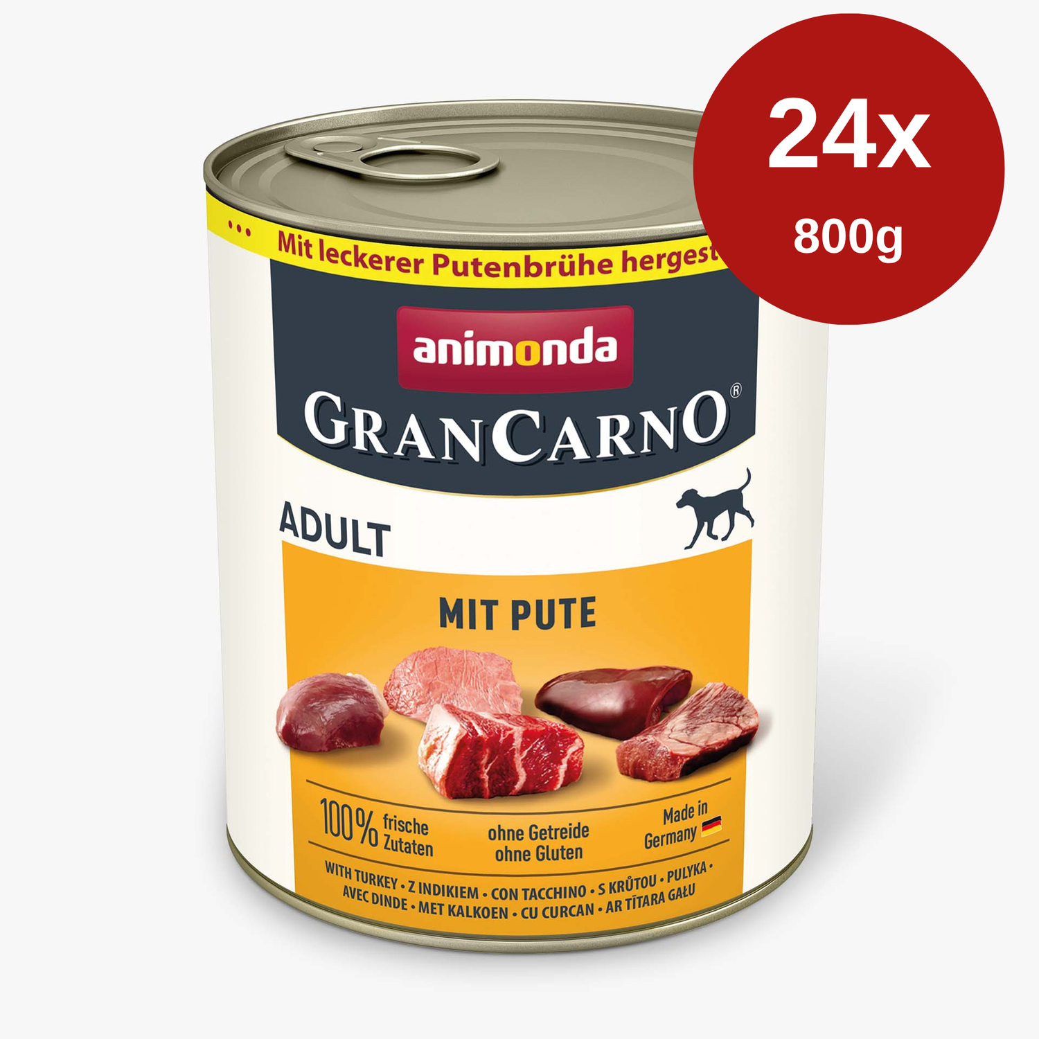 Hrana umeda pentru caini Grancarno Adult Dog Curcan 24 x