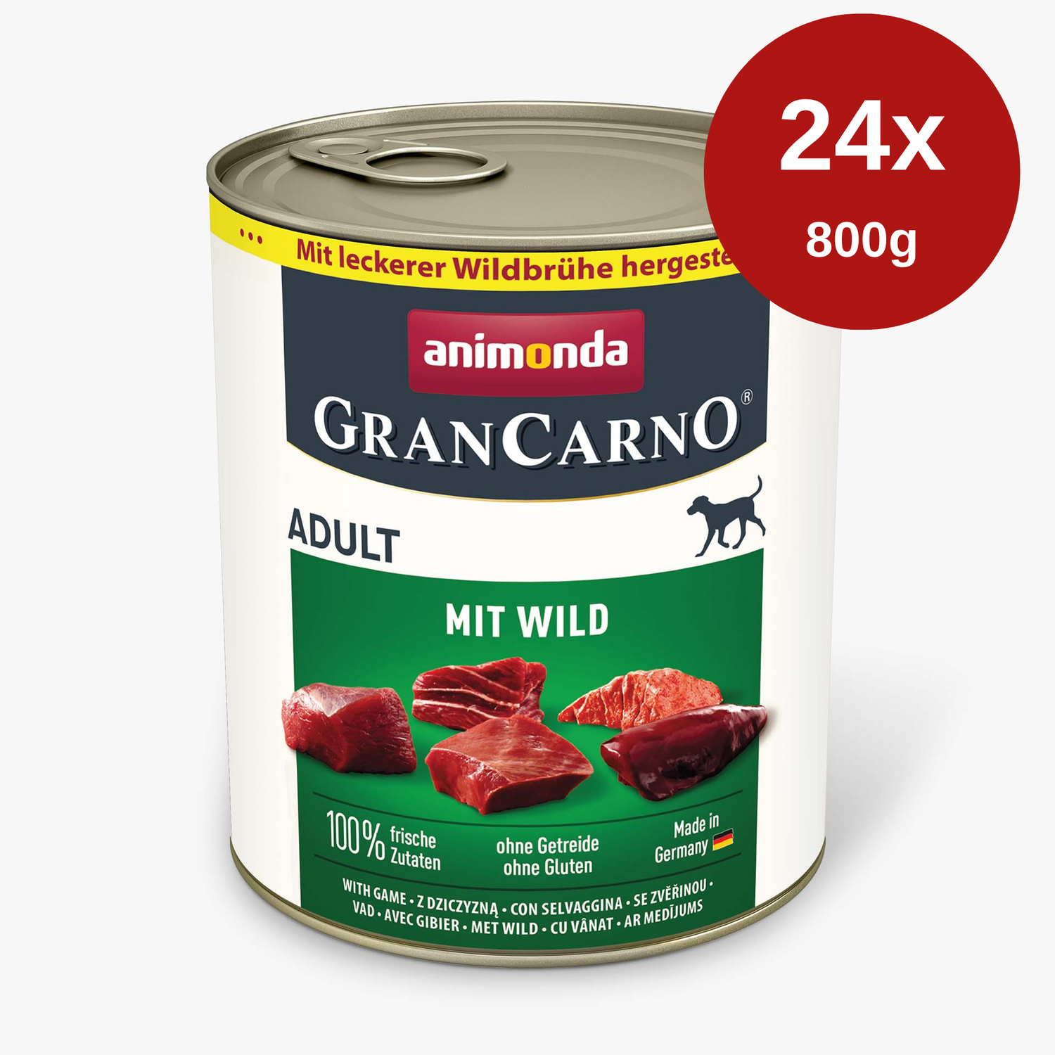 Hrana umeda pentru caini Grancarno Adult Dog Vanat 24 x
