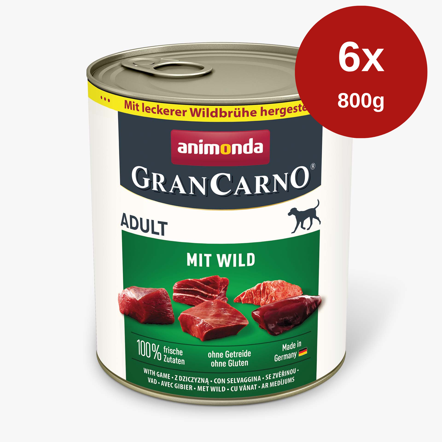 Hrana umeda pentru caini Grancarno Adult Dog Vanat 6 x