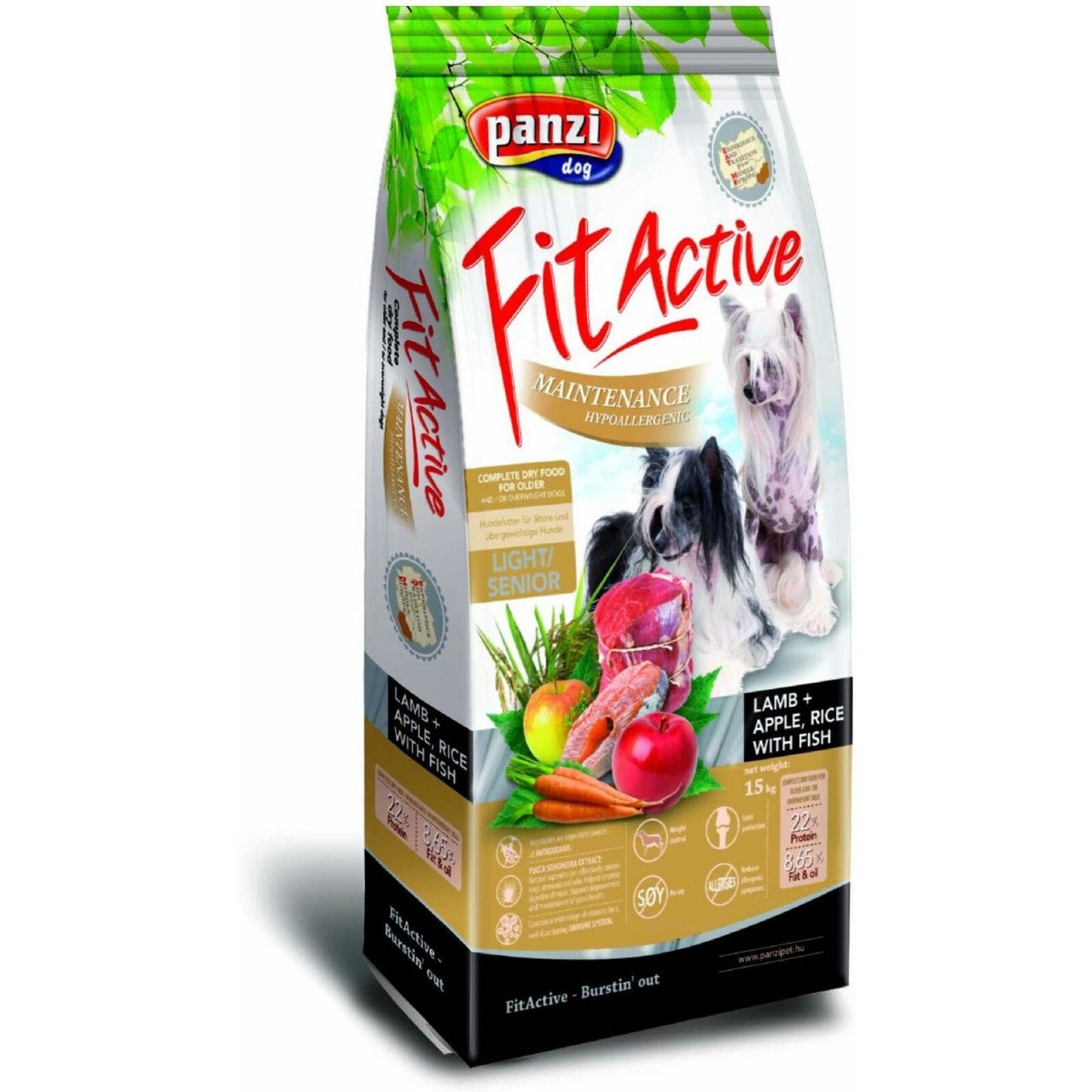 FitActive Maintenance Adult Mini - Complete, Hypoallergenic Dry Food - Lamb - 15kg