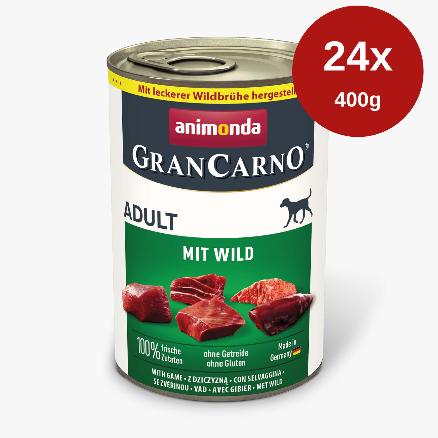 Hrana umeda pentru caini Grancarno Adult Dog Vanat 24 x