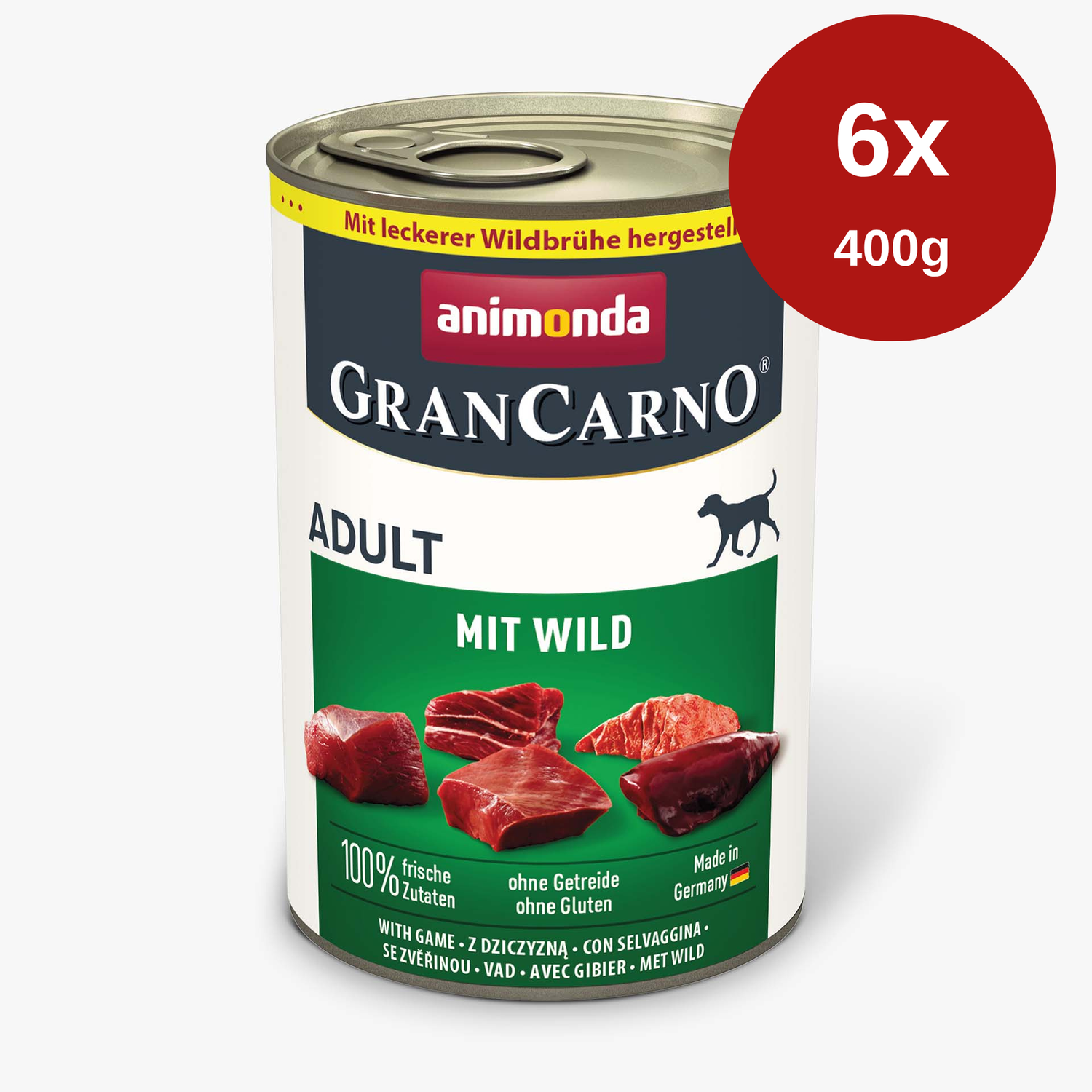 Hrana umeda pentru caini Grancarno Adult Dog Vanat 6 x