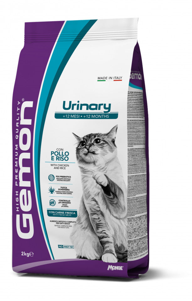 Gemon Urinary Cat - Hrana uscata completa - Pui si Orez - 2kg