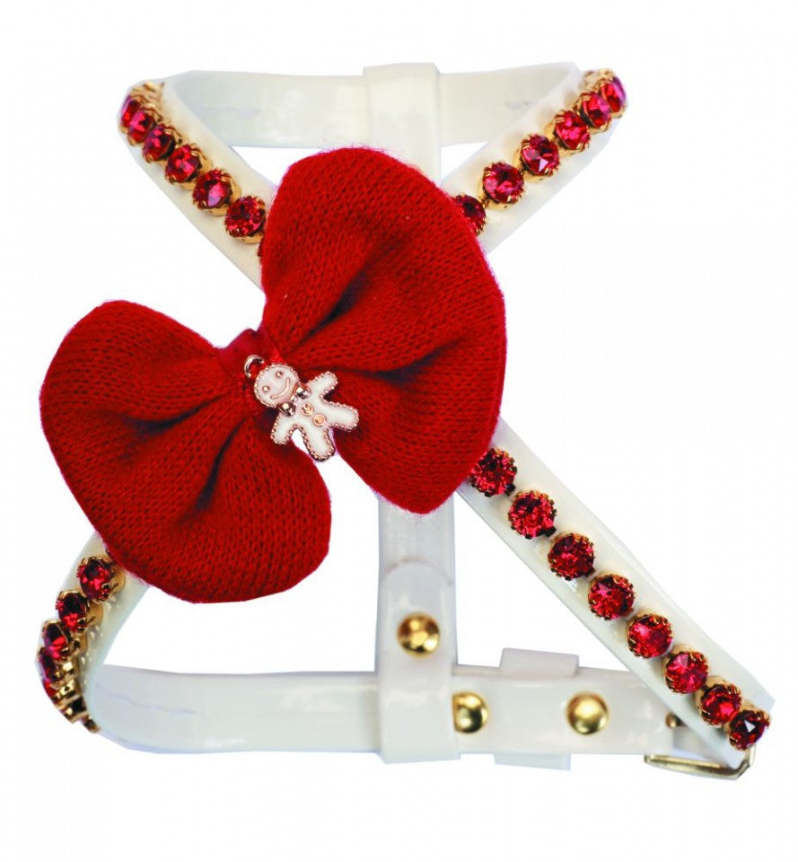 Gingerbread Man Harness - XXS - White