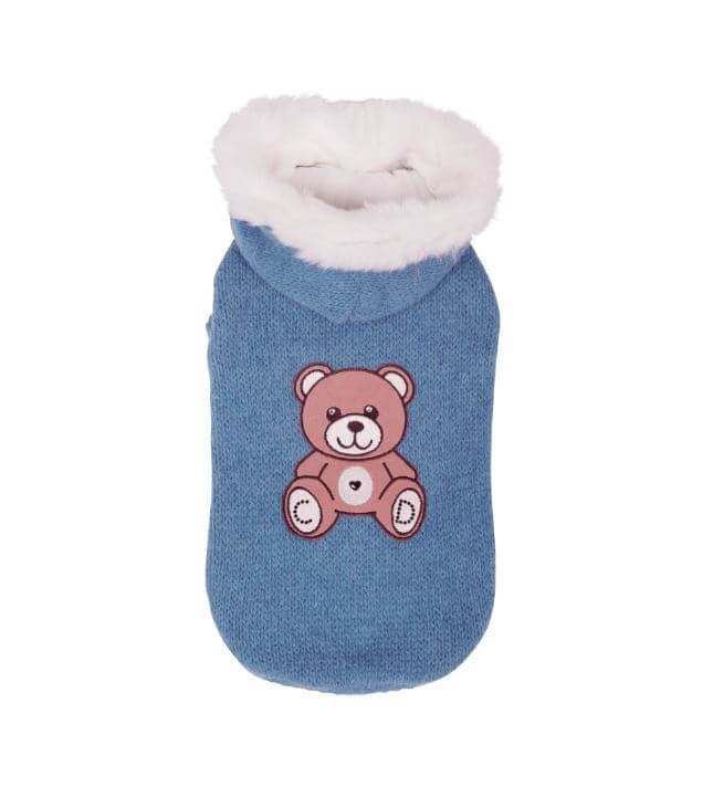 Lovely Bear Hoodie - S - Blue