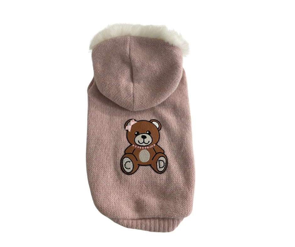 Lovely Bear Hoodie - XS - Pink