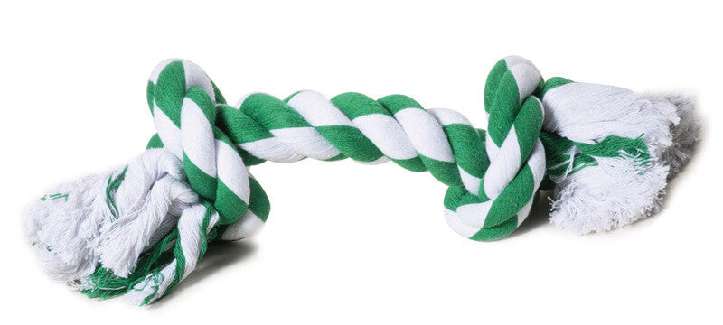 Mint-flavored cotton rope toy - (L-25cm) - 2 knots