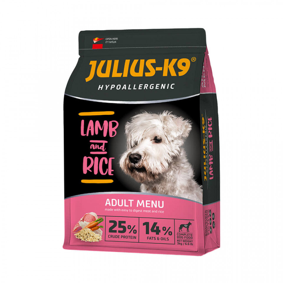 Julius K9 Adult - Premium, Hypoallergenic Dry Food - Lamb & Rice