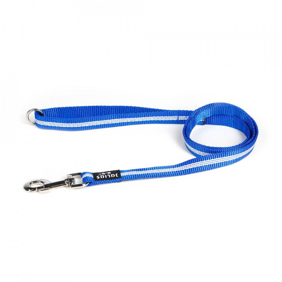 Reflective IDC Leash with Handle - 19 mm x 1.2 m - Blue