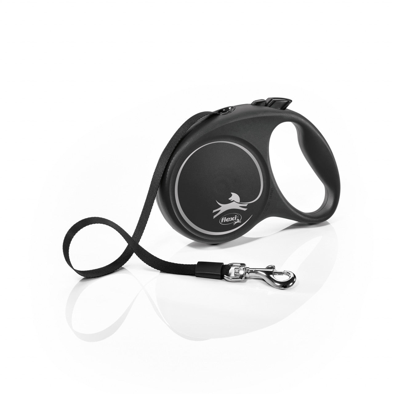 Lesa retractabila, cu banda - Flexi Fun - L - Negru