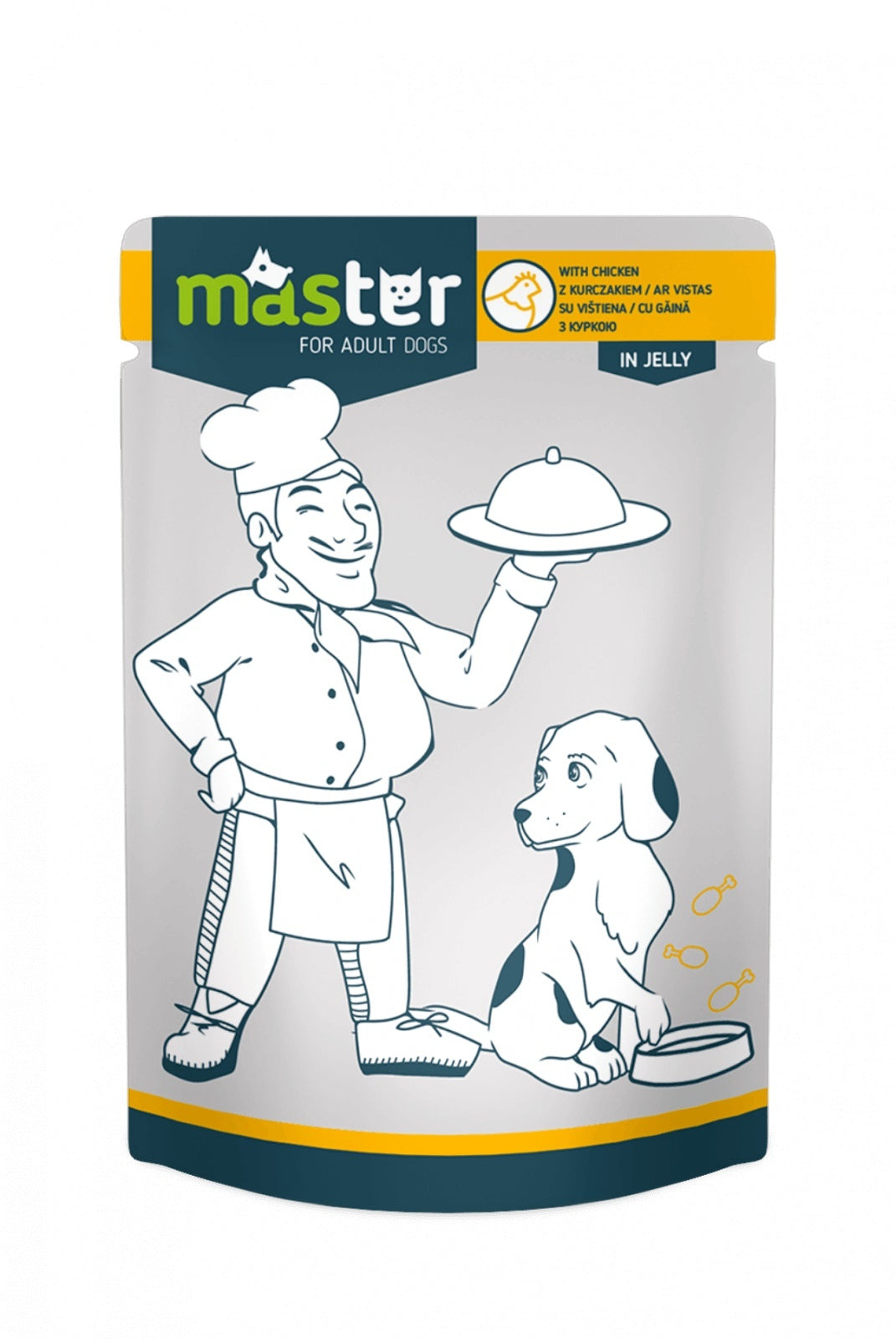 Master Adult - Professional Wet Food - Chicken - 12 x 80g