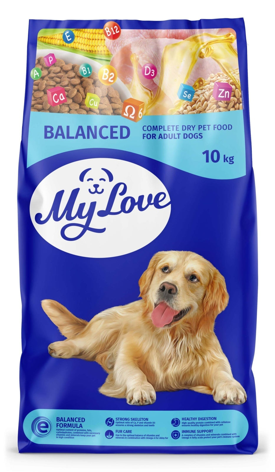 My Love Balanced Adult - Complete Dry Food - Beef - 10kg