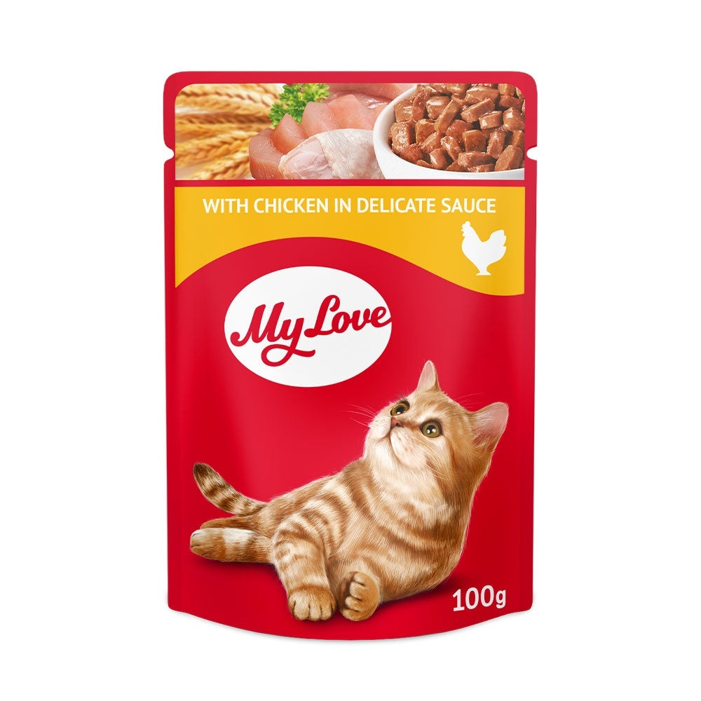 My Love Cat - Hrana umeda completa - Pui - 12 x 100g