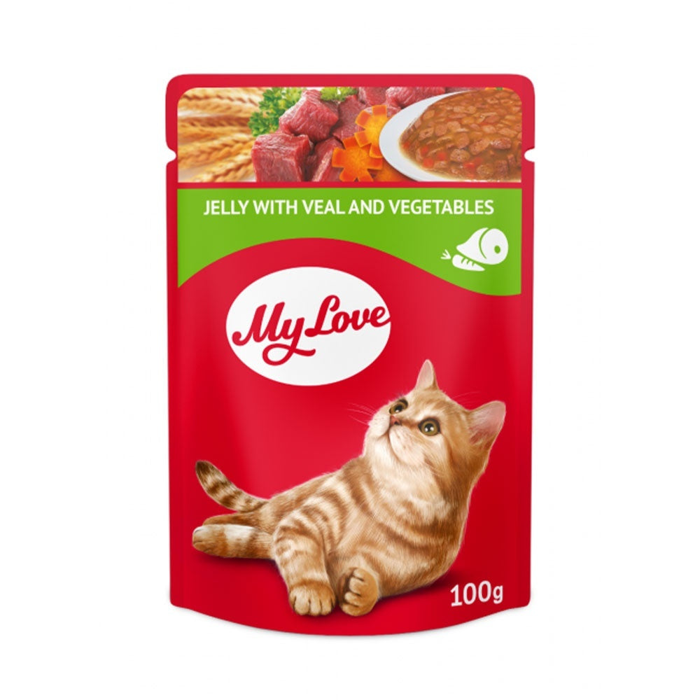 My Love Cat - Hrana umeda completa - Vita si Legume - 24 x 100g