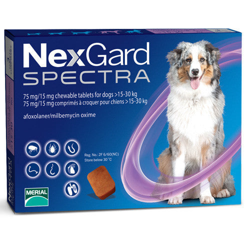 Nexgard Spectra Dog L (15-30KG) -3 comprimate