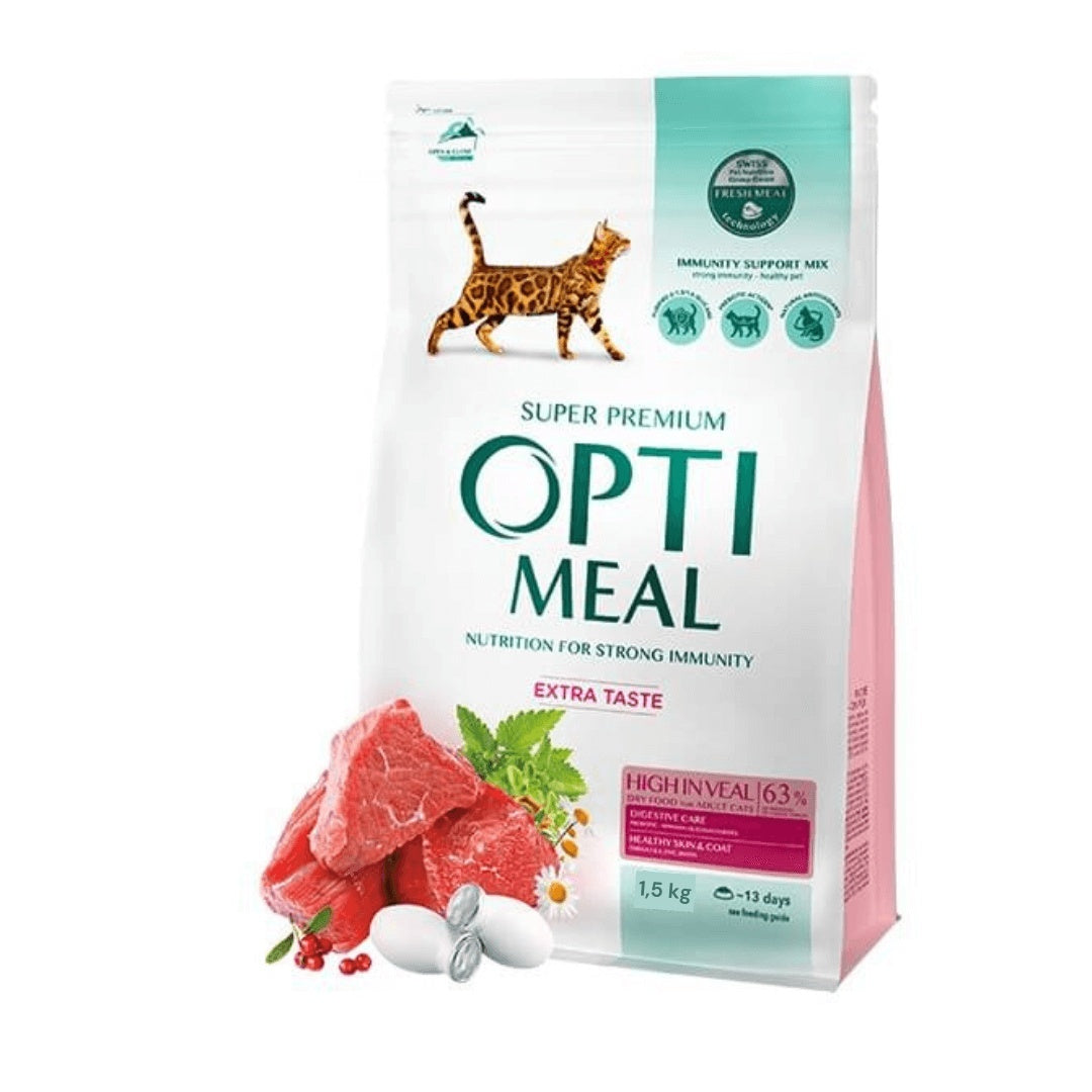 Optimeal Cat - Hrana uscata super-premium - Vitel