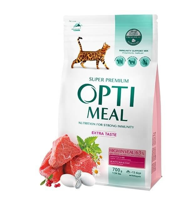 Optimeal Cat - Hrana uscata super-premium - Vitel