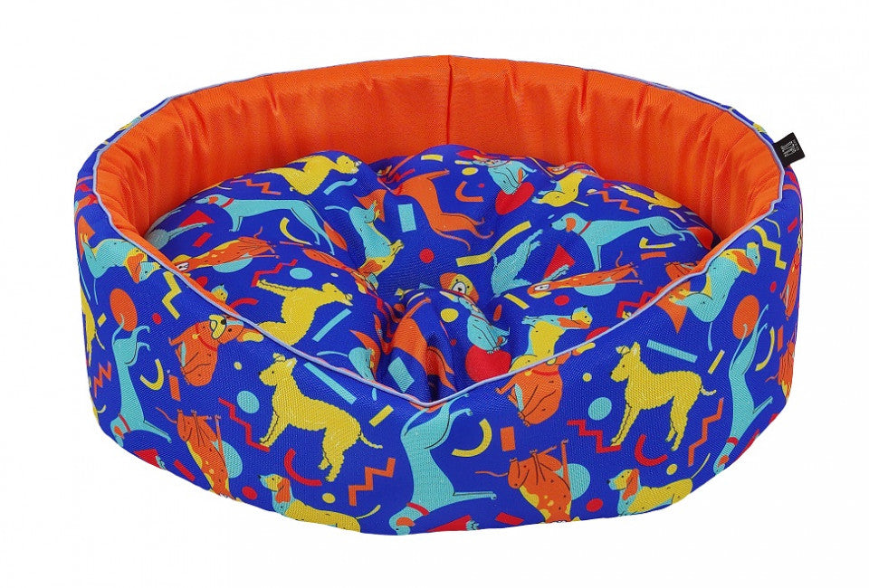Pat caine - CAZO Abstract Dogs Blue - 60x50cm