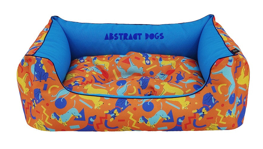 Pat caine - CAZO Abstract Dogs Orange - 75x60cm