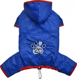 Rain poncho - Blue - XXL