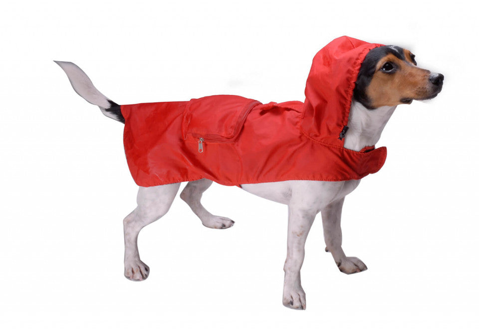 Rain Poncho Pocket - Red - 3XL