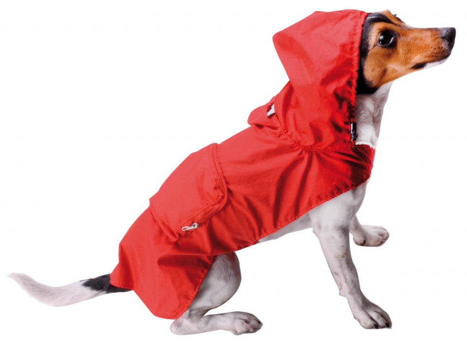 Rain Poncho Pocket - Red - M