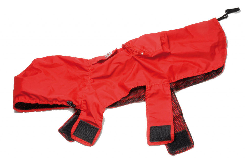 Rain Poncho Pocket - Red - XXL