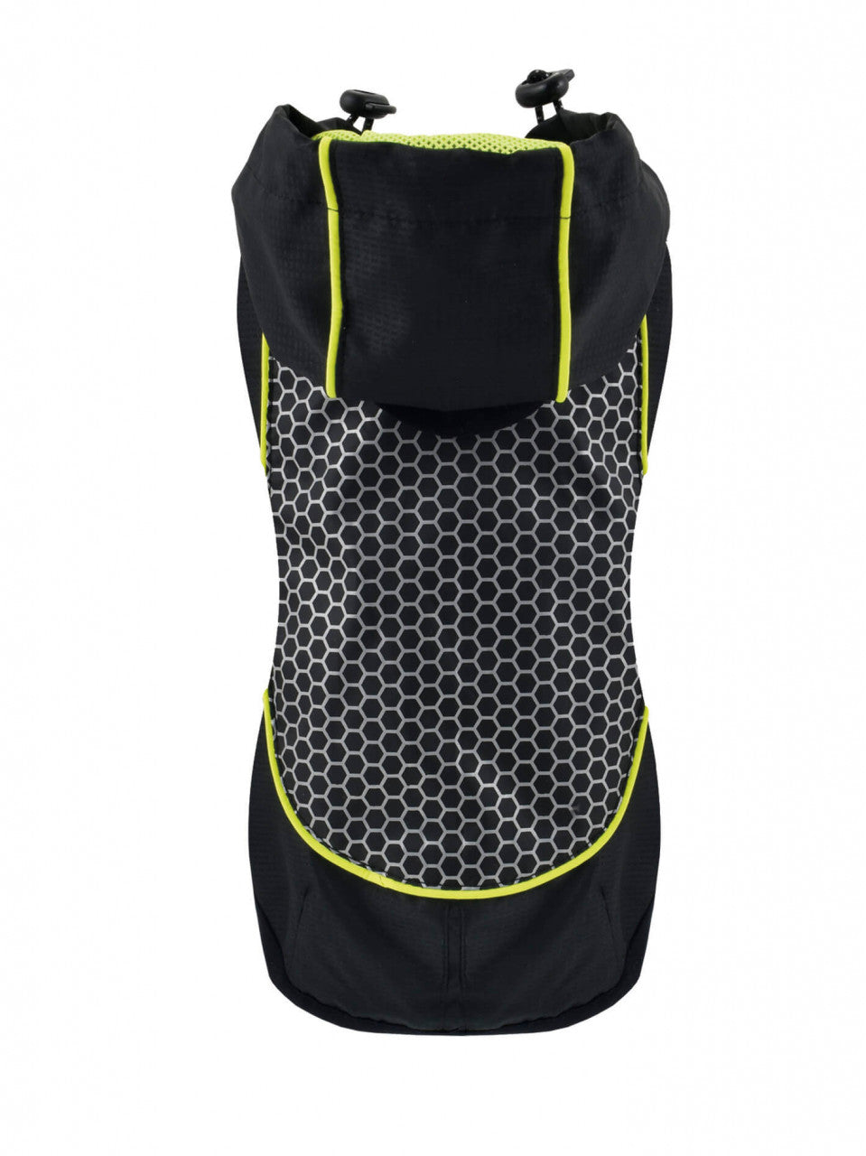Reflective Rain Poncho - Black - XS