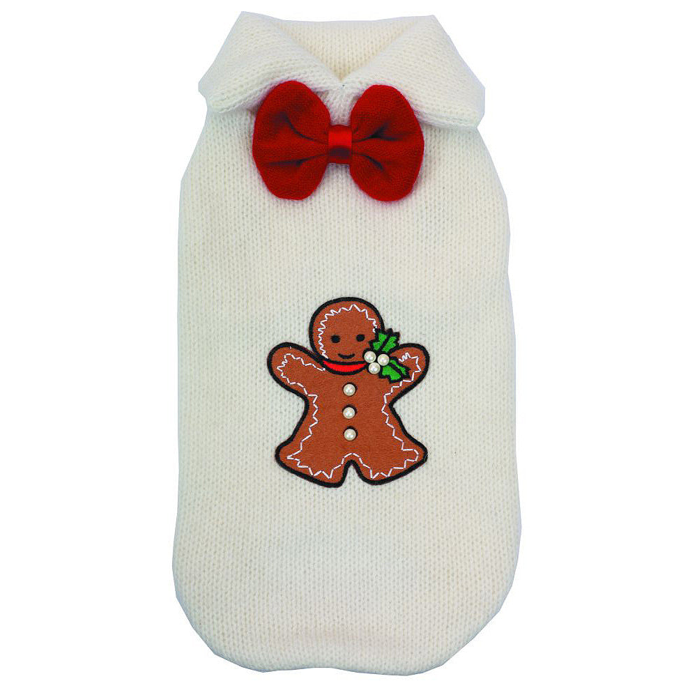 Gingerbread Man Sweater - S - Red