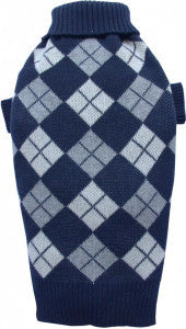 Tartan Sweater - Blue - M