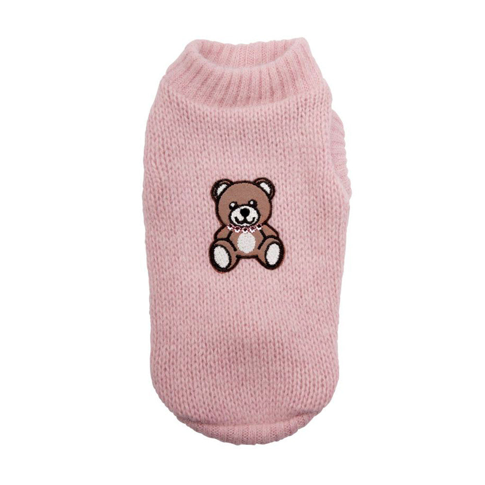 Teddy Bear Sweater - XS - Light Pink