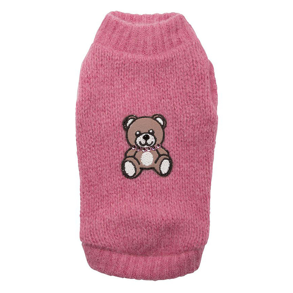 Teddy Bear Sweater - XS - Dark Pink