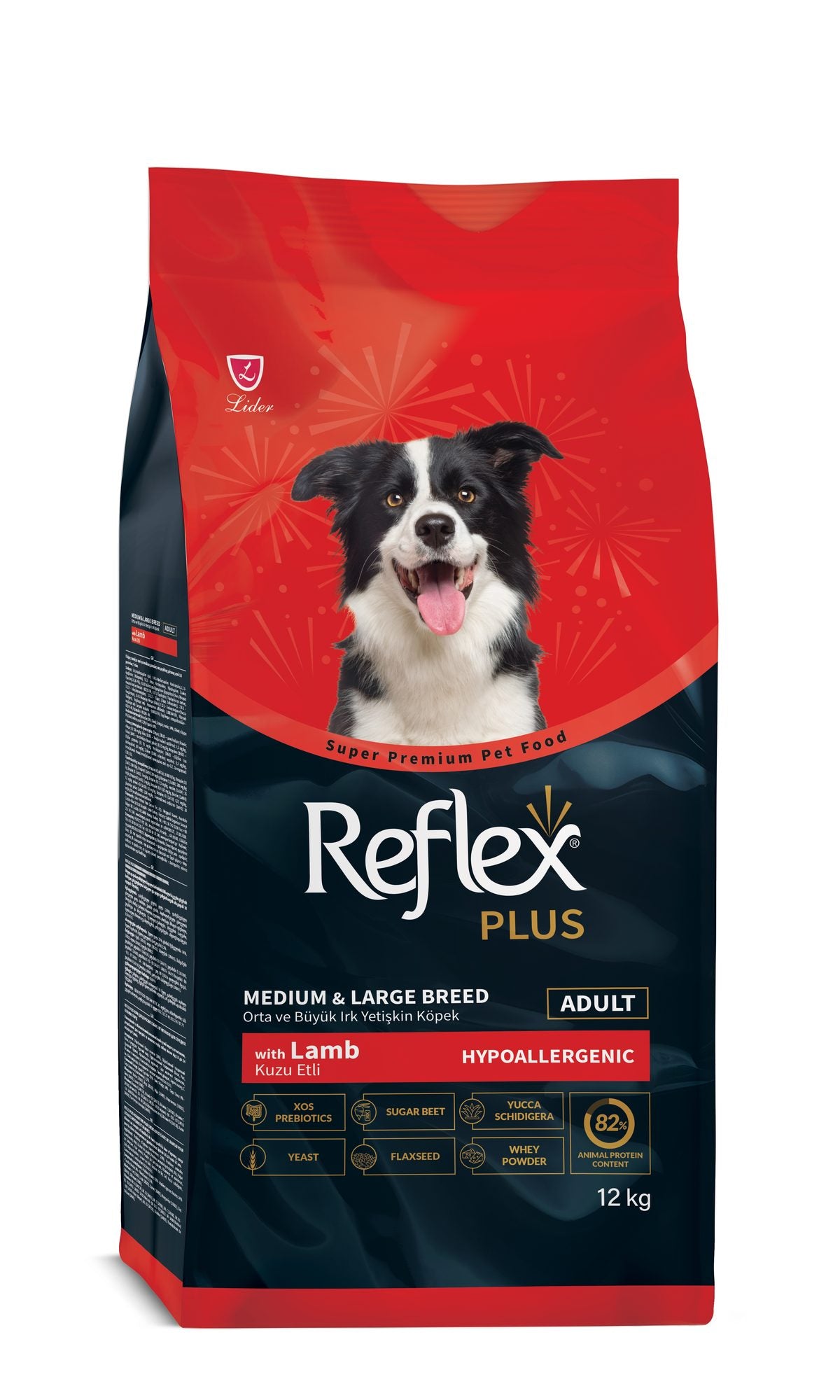Hrana uscata pentru câini Reflex Adult Lamb&Rice - HYPOALLERGENIC 12KG