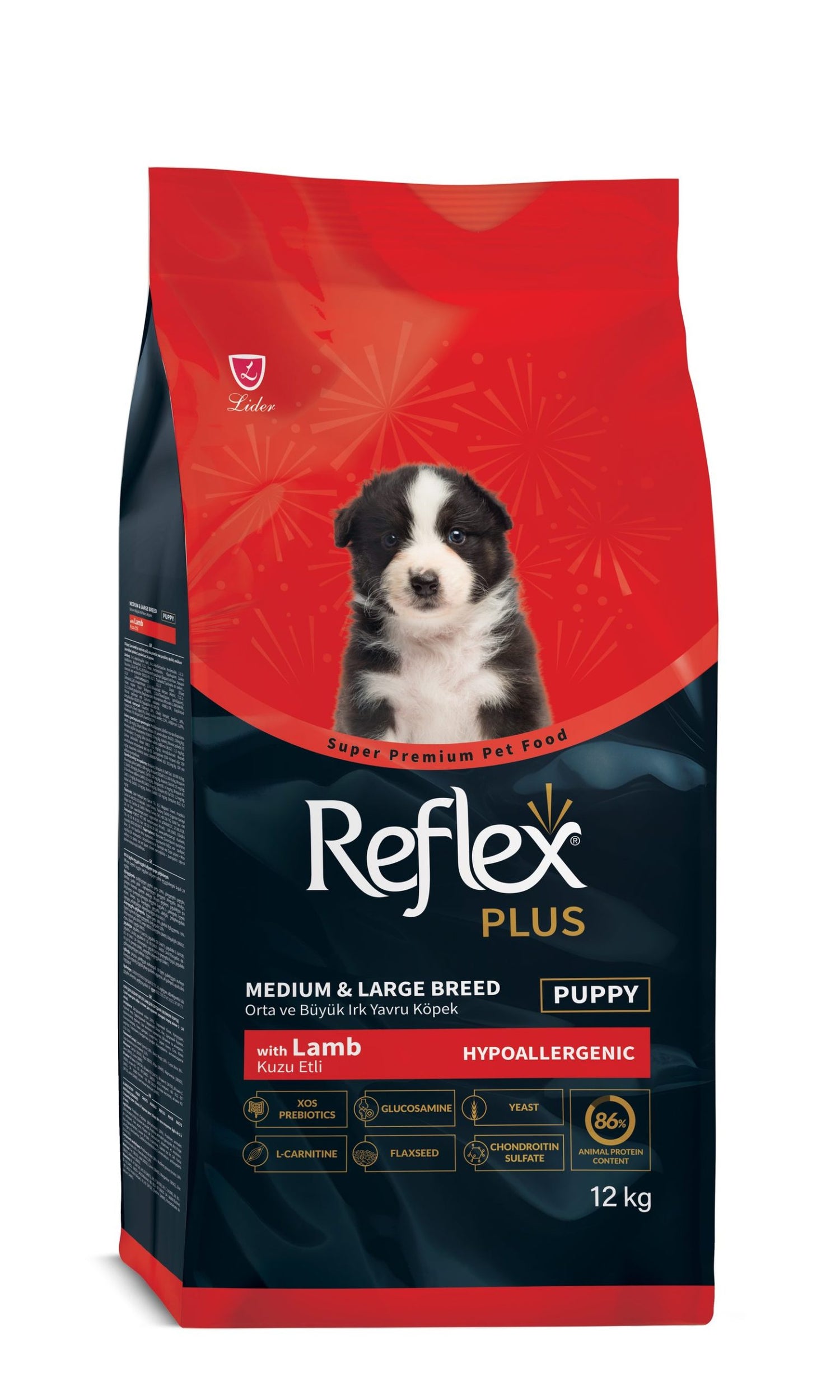 Hrana uscata pentru câini Reflex Junior Lamb&Rice - HYPOALLERGENIC 12KG