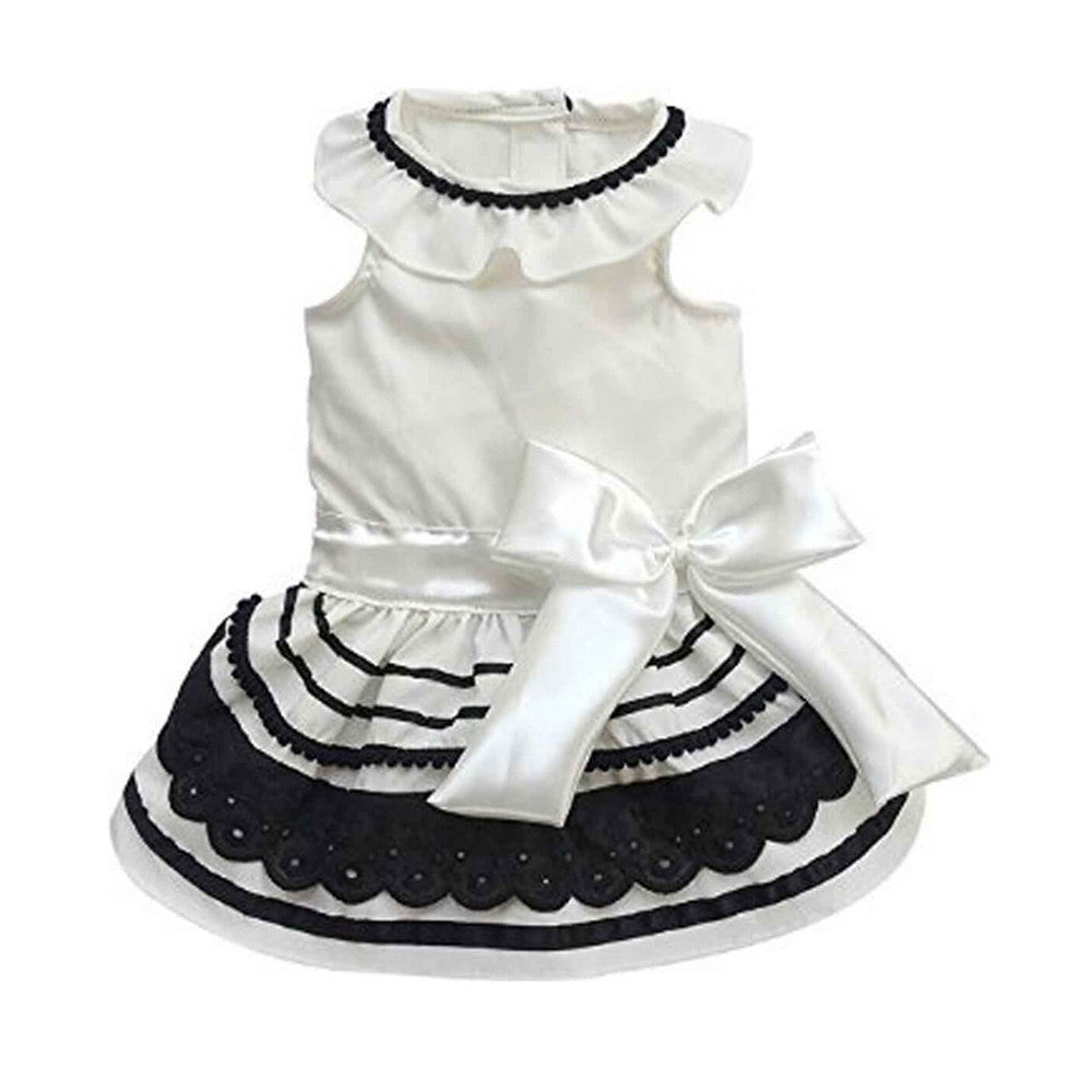 White dress with bow - XL