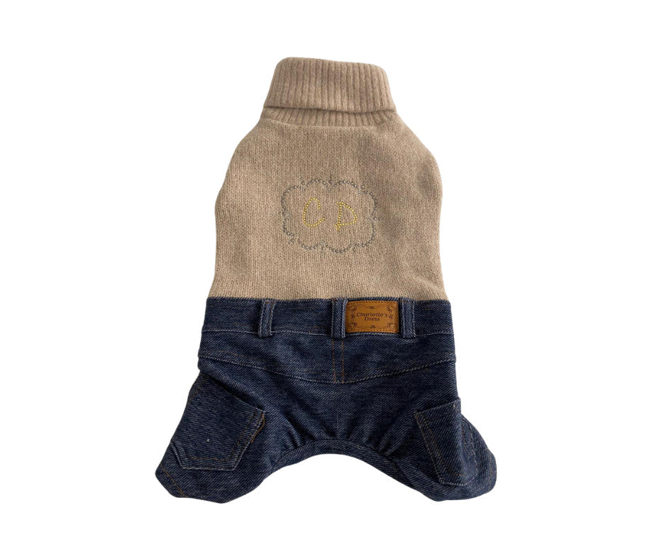 Charlotte Overalls - S - Beige