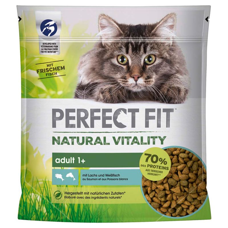 Perfect Fit Natural Vitality Somon pentru pisici, 650 gr