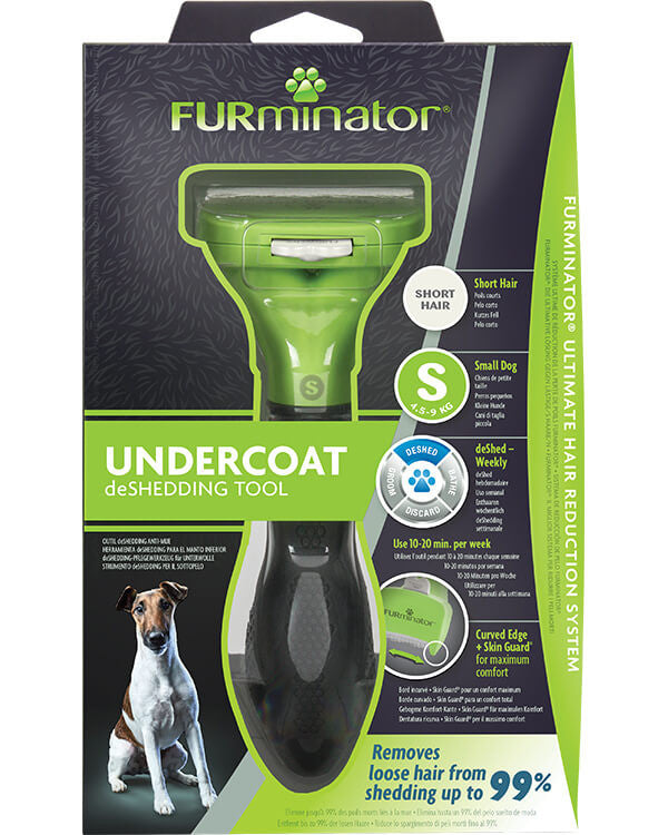 Trimmer profesional Furminator caine, blana scurta - S