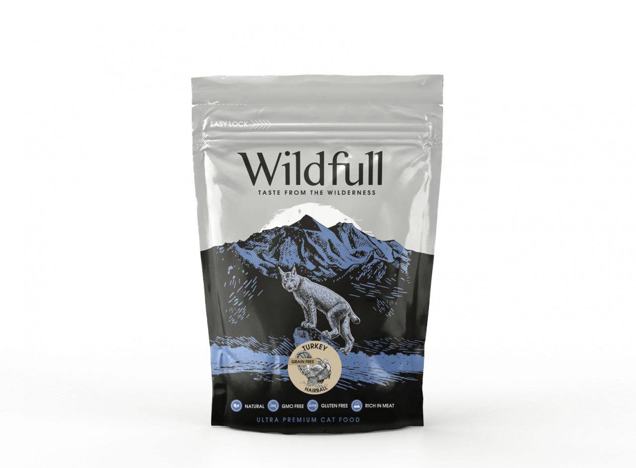 Wildfull Cat Hairball - Hrana uscata ultra-premium - Curcan