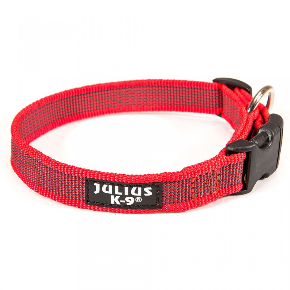 JK9 IDC Color & Gray Collar - 39-65cm - Red