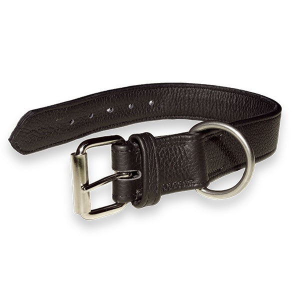 Julius K9 Leather Collar - 25mmx45cm - Black