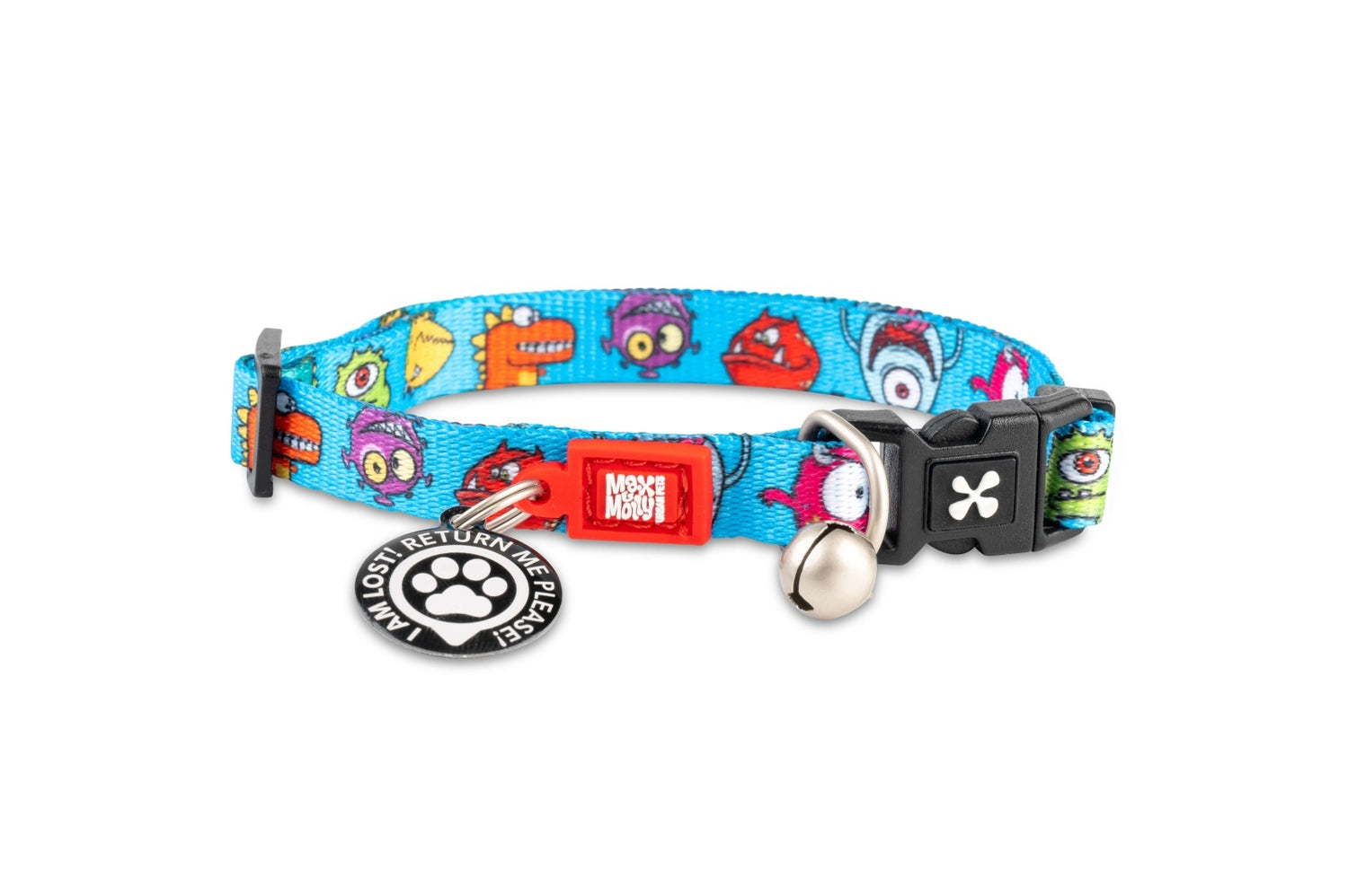 Zgarda pisici Max & Molly Smart ID - Little Monsters