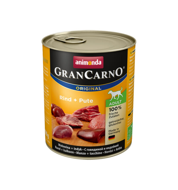 Hrana umeda pentru caini Grancarno Adult Dog Vita + Curcan 800 gr Anima Land