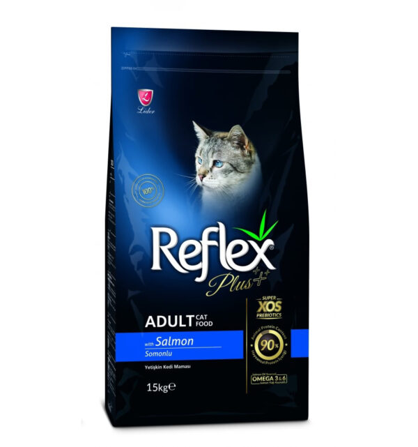 Hrana uscata pentru Pisici, Reflex Plus Adult Cat Somon 15 kg Anima Land