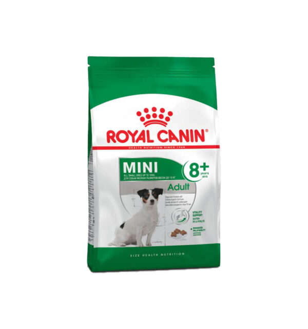 Hrana uscata pentru caini Royal Canin Mini Adult +8, 2 kg Anima Land
