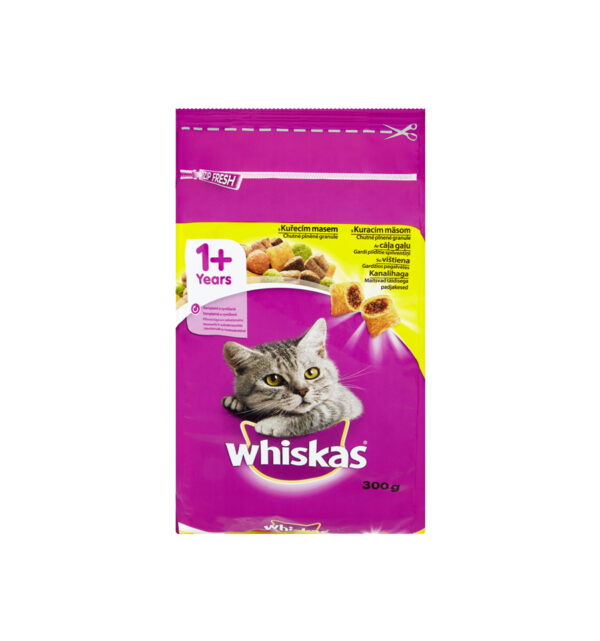 Whiskas mancare uscata cu pui pentru pisici adulte 300 g Anima Land