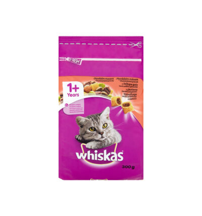 Whiskas hrana uscata cu vita pentru pisici adulte 300 g Anima Land
