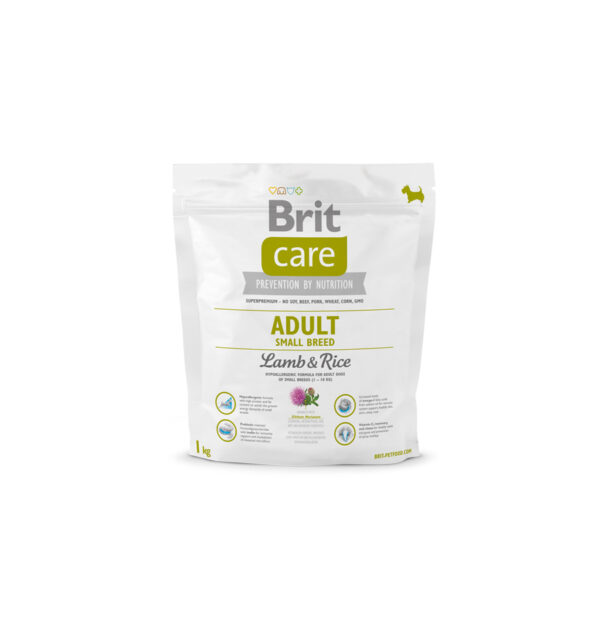 Hrana pentru caini, Brit Care Adult Small Breed Lamb & Rice, 1 kg Anima Land